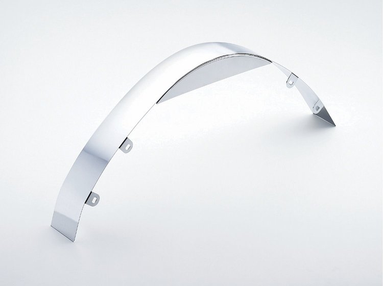 Chrome Universal Fan Shroud 3" Wide Chrome Fan Shroud