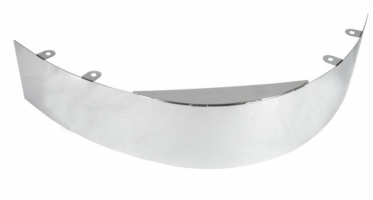 Chrome Universal Fan Shroud 5-1/2" Wide Chrome Fan Shroud