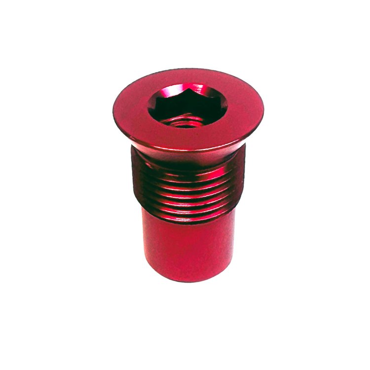 GUN DRILLED AXLE PLUG RED