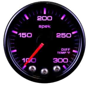 2-1/16" Differential Temperature Gauge Black Face / Black Bezel