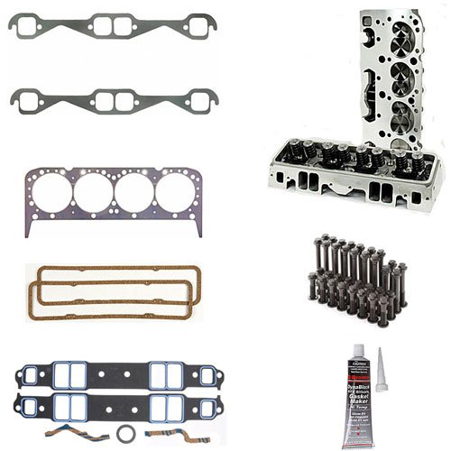 190cc Aluminum Head Kit Small Block Chevy Includes: