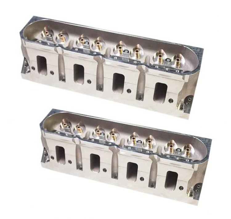 XXTREME Bare 240 cc Rectangle Port Cylinder Heads for LS1, LS2 w/4 in. Min. Bore w/59 cc Combustion Chambers