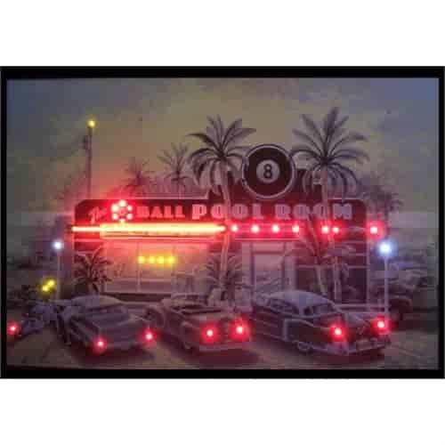8 Ball Pool Room Neon/LED Picture
