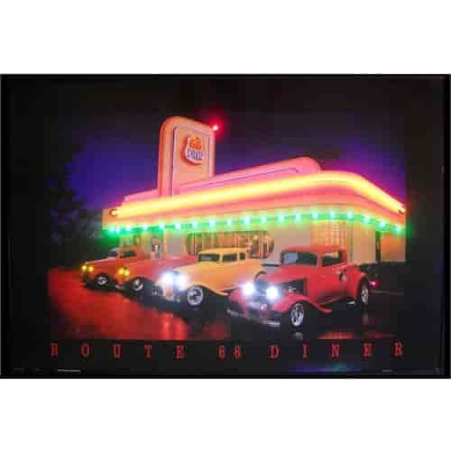 Route 66 Diner Neon/LED Picture
