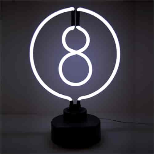 8 Ball Neon Sculpture