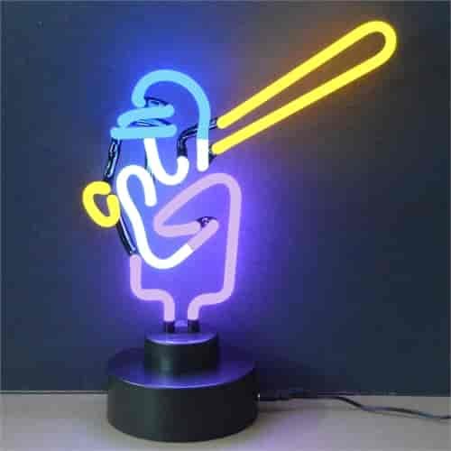 Baseball Neon Sculpture