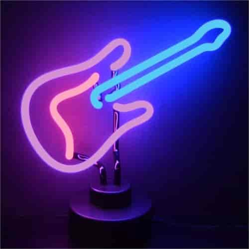 Electric Guitar Neon Sculpture