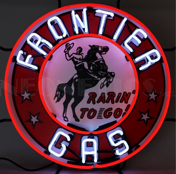 Frontier Gasoline Neon Sign