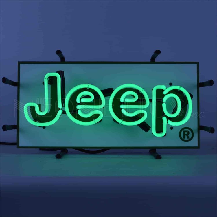 Jeep Green Junior Neon Sign