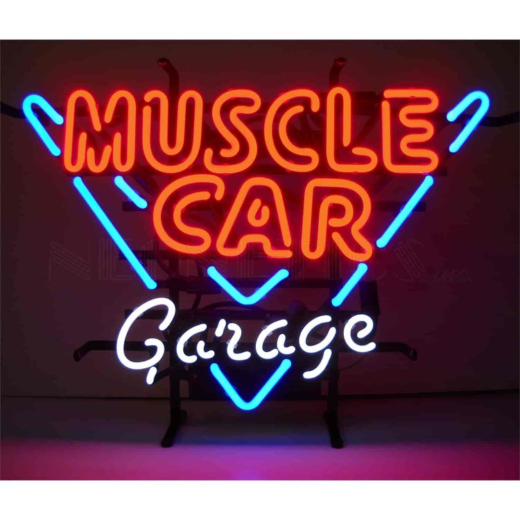 Muscle Car Garage Neon Sign