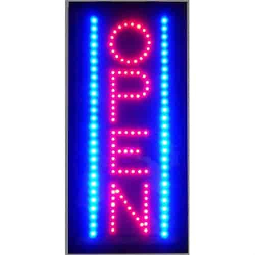 Open Vertical LED Sign