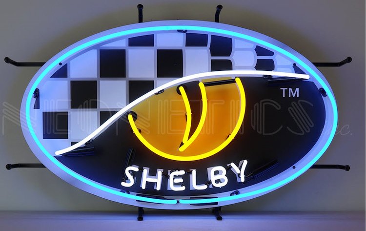 Shelby Series One Snake Eye Neon Sign with Backing