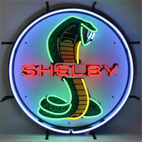 Shelby Cobra Neon Sign With Backing