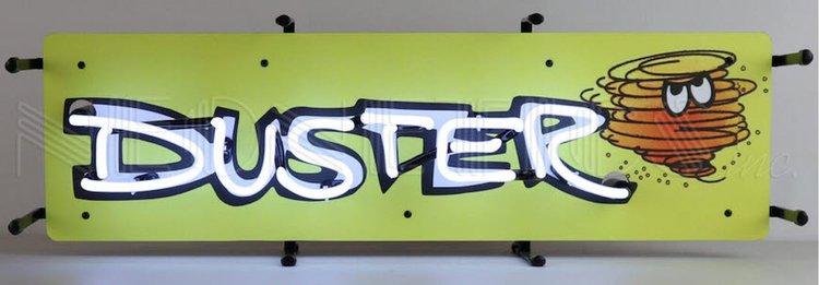 Duster by Plymouth Junior Neon Sign