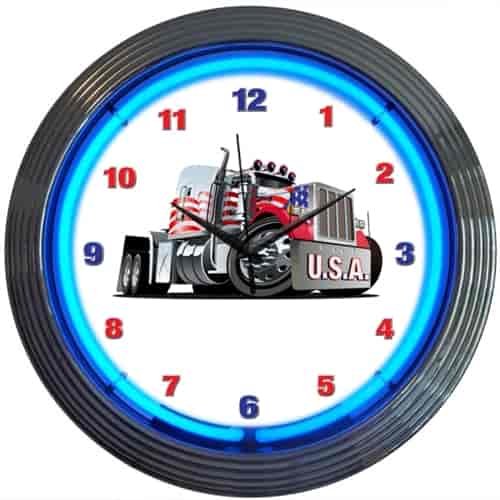 Big Rig Neon Clock