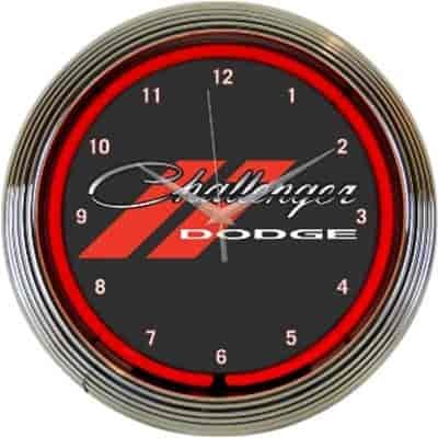 CHALLENGER NEON CLOCK