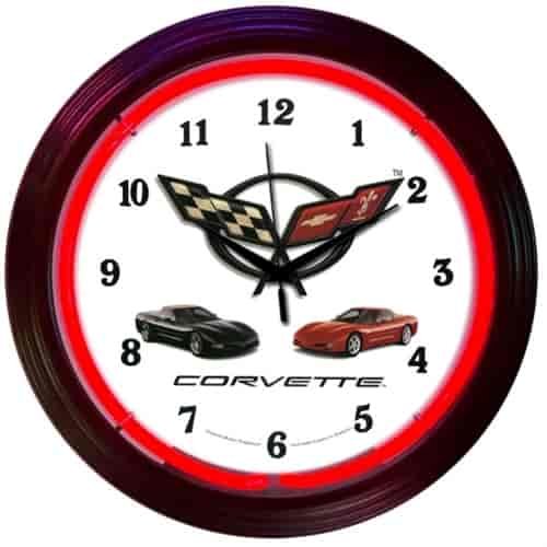 Corvette C5 Neon Clock