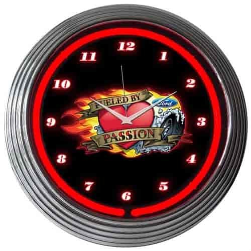 Ford Fueled by Passion Neon Clock