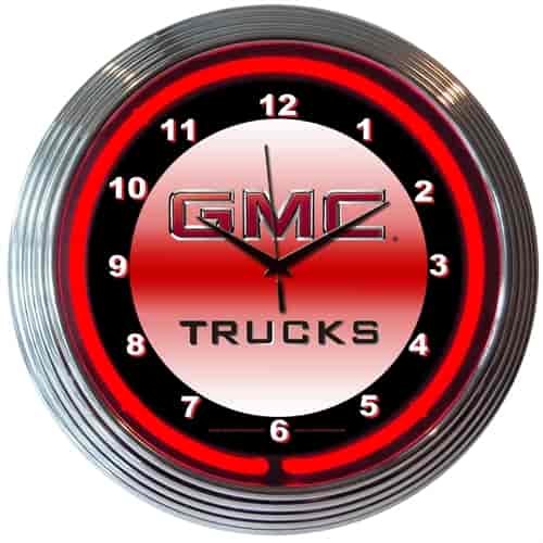 GMC Trucks Neon Clock
