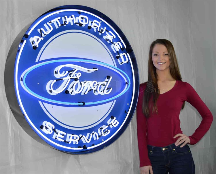 Ford Authorized Service Big Neon Sign
