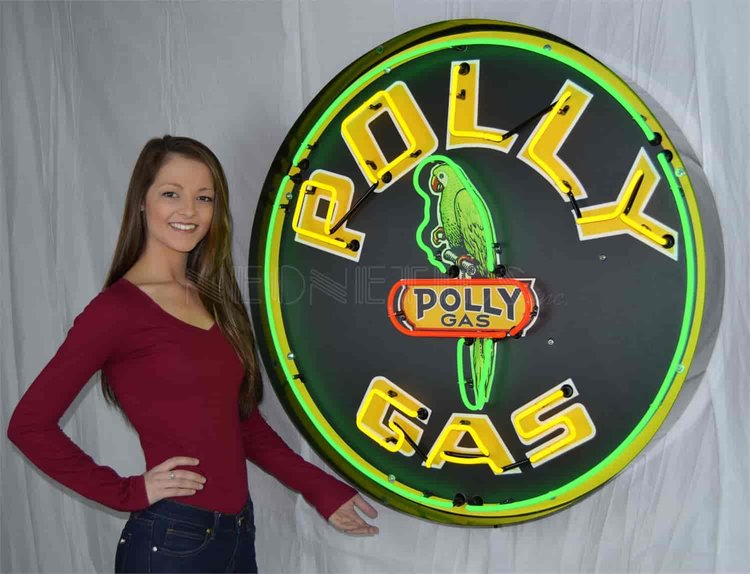 Polly Gas Big Neon Sign