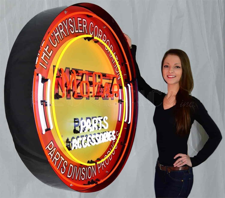 Mopar Parts Accessories Big Neon Sign
