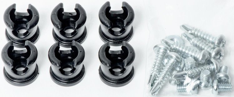 Air Line Clamps with Hardware - 1/4 (.250) in. Line