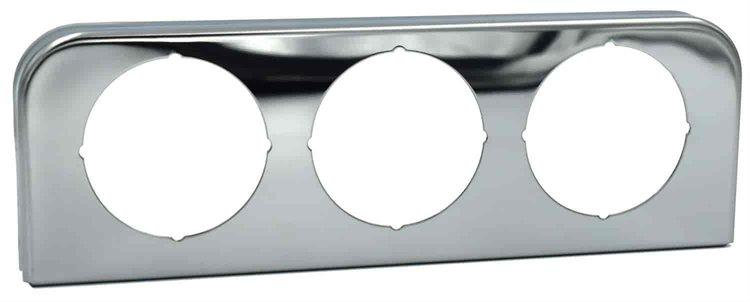 3-Hole Gauge Mounting Panel, for 2-1/16 in. Gauge Sizes