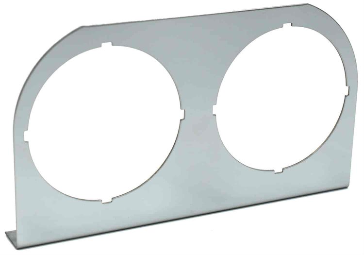 2-Hole Gauge Mounting Panel, for 2-1/16 in. Gauge Sizes