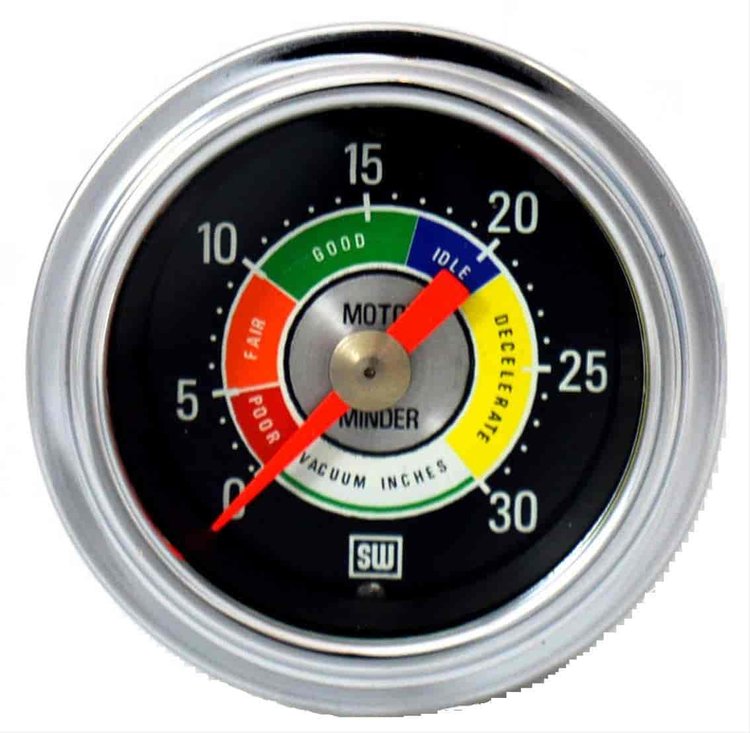 Green Line Series Vacuum Fuel Economy Gauge, 2-1/16 in. Diameter, Mechanical