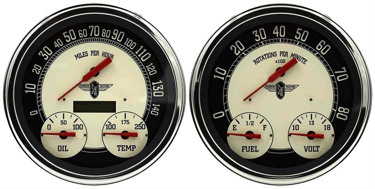 Nostalgic 3-in-1 Gauge Kit