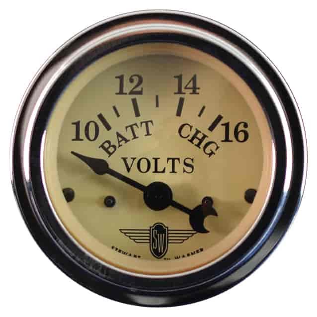 VOLTMETER WINGS BEIGE 12V