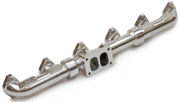 Big Boss Exhaust Manifold for 1994-2004 Caterpillar 3406E/C15/C16 Engines - Polished Ceramic Coated