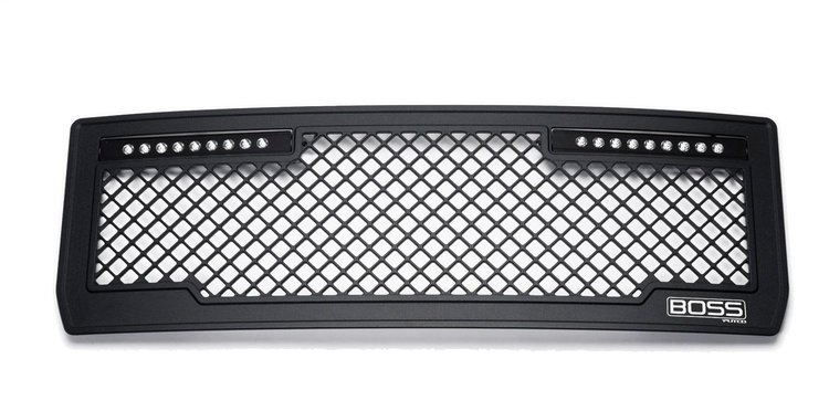 Luminix/BOSS GRILLE GMC Sierra LD-Lighted w/ Qty 2 10 Luminx light bars