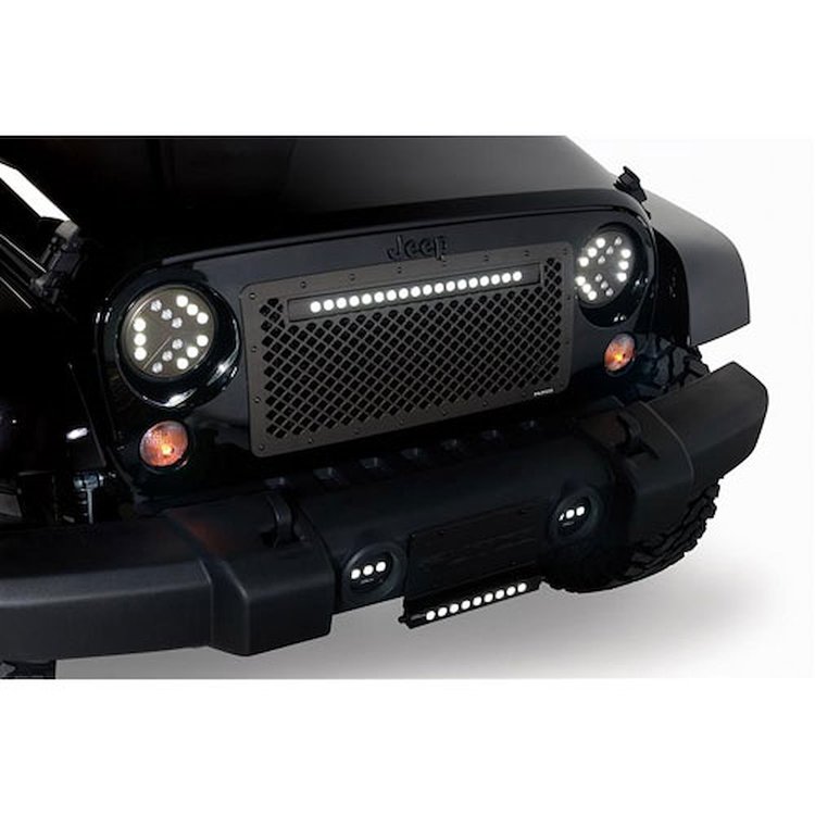 Lighted Boss Grille 2007-2017 Jeep Wrangler JK