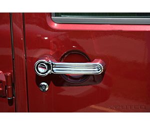 Chrome Door & Rear Handle Covers 2007-16 Jeep Wrangler JK