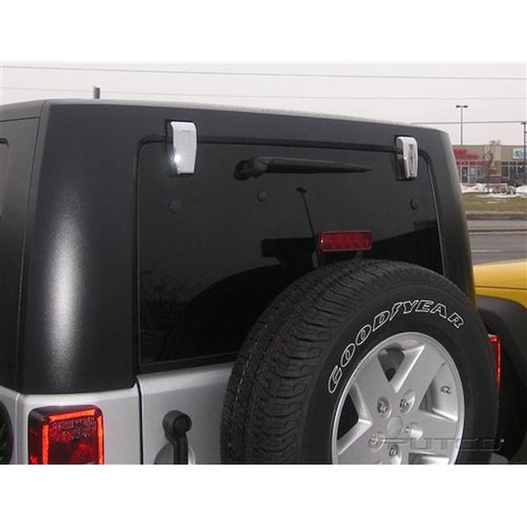 Rear Window Hatch Hinge Covers 2008-15 Jeep Wrangler JK