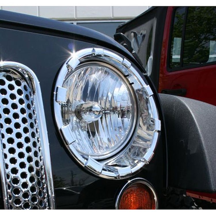 Head Lamp Overlays 2007-15 Jeep Wrangler JK