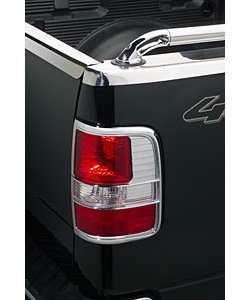 Chrome Tail Light Covers 2004-08 Ford F150 Light Duty (except Heritage)