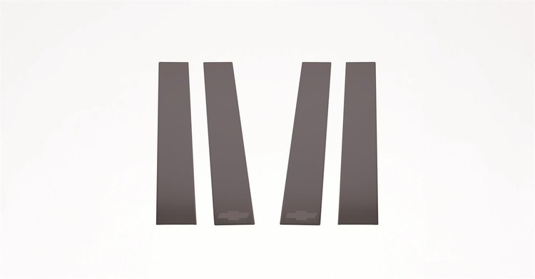 GM Licensed Products Pillar Posts Chevrolet Silverado LD-Fits Double Cab/Crew Cab-4Pcs