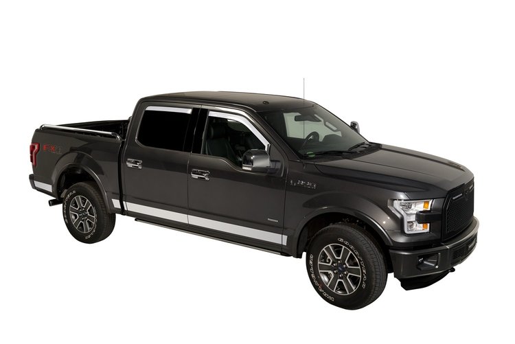 Chrome Window Visors Ford F150-Super Cab Set of 4