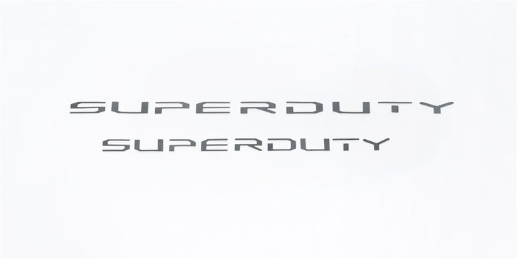 Accessories Emblem Kits Ford Super Duty Letters-Black Platinum