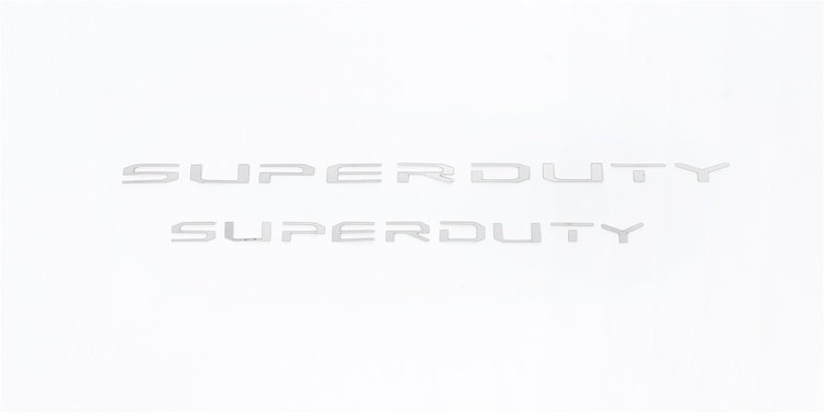 Accessories Emblem Kits Ford Super Duty Letters-Stainless Steel