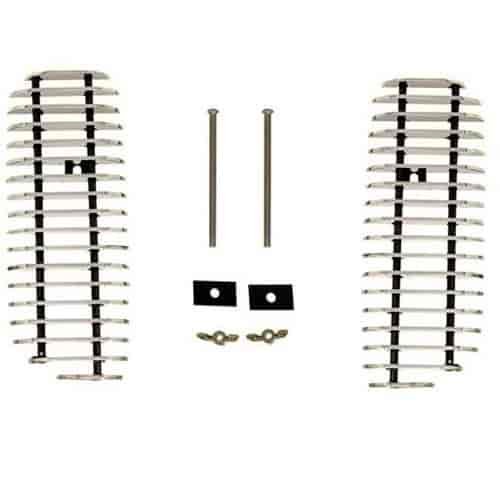 Shadow Series Billet Grille Side Vent Inserts 1999-04 Ford F-Series Super Duty
