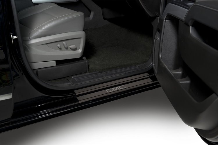GM Licensed Products Door Sills GMC Sierra LD-Double Cab with GMC Etching 8 Pcs