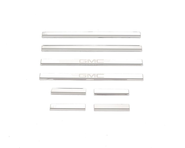 GM Licensed Products Door Sills GMC Sierra LD-Double Cab with GMC Etching 8 Pcs