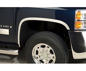 Stainless Steel Fender Trim 2007-13 Chevy Silverado 1500