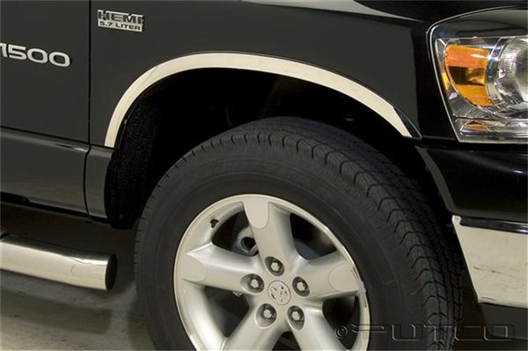 Stainless Steel Fender Trim 2002-08 Dodge Ram 1500