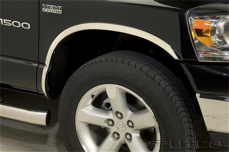 Stainless Steel Fender Trim 2002-08 Dodge Ram 1500