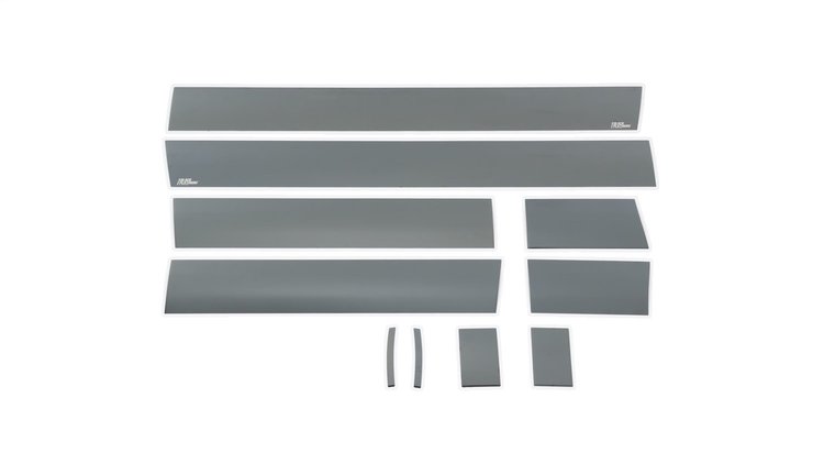 Black Platinum Rocker Panels GMC Sierra Reg Cab 8 ft Long Box-6 wide-10 pcs